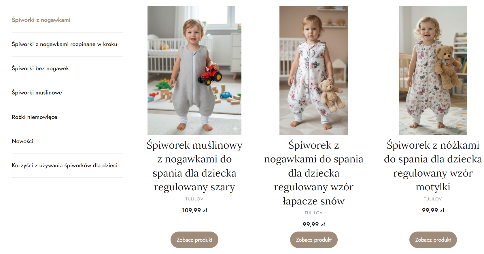 Co zamiast tradycyjnej kołdry? Śpiworki do spania z nogawkami i inne ubranka dla maluszka